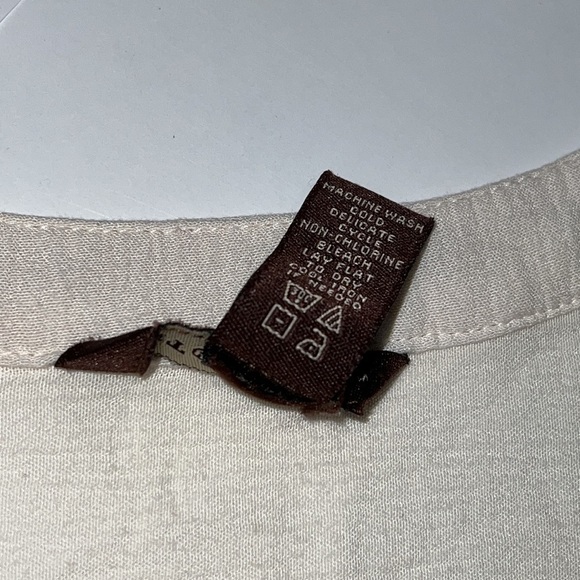 Bit & Bridle Women Ivory 3/4 Sleeve Bohemian Blouse Size M - Picture 13 of 14